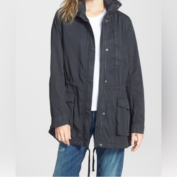 James Perse cotton Utility jacket, grey, Sz 1 - Picture 1 of 5